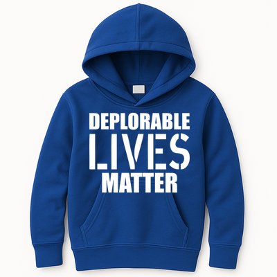 Deplorable Lives Matter USA Army Stamp Kids Hoodie