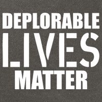 Deplorable Lives Matter USA Army Stamp Cotton Canvas Backpack