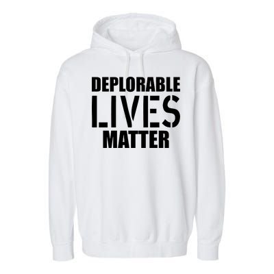 Deplorable Lives Matter USA Army Stamp Garment-Dyed Fleece Hoodie