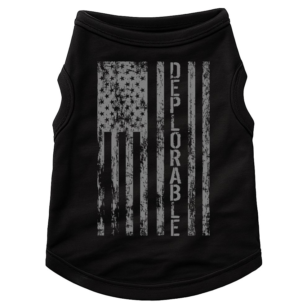 Deplorable United States of America USA Vintage Flag Doggie Tank