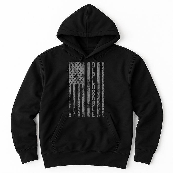 Deplorable United States of America USA Vintage Flag Hoodie