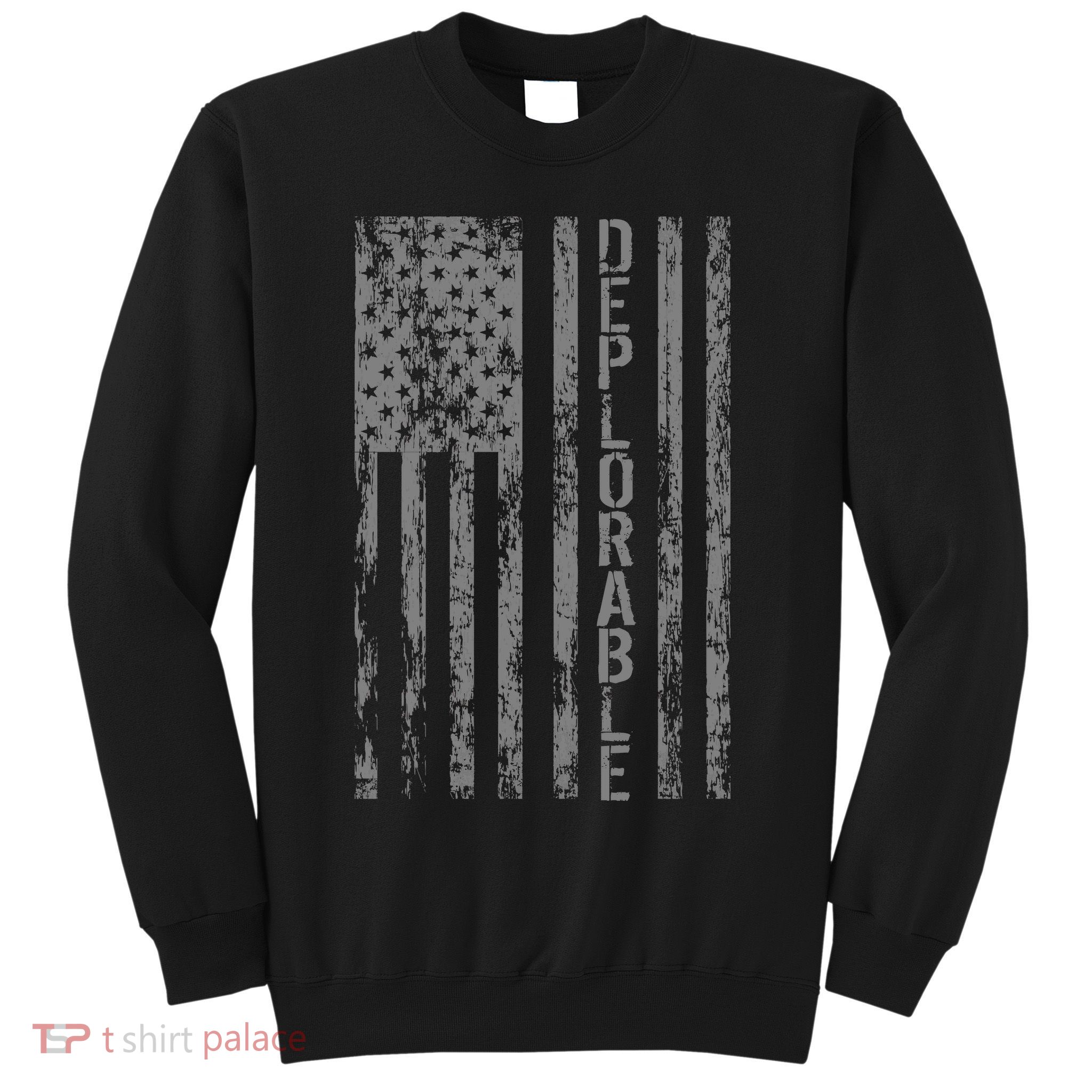 Deplorable United States of America USA Vintage Flag Sweatshirt