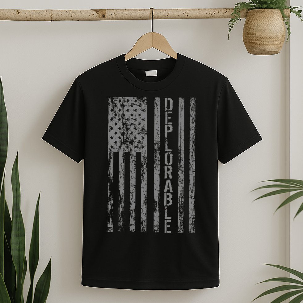 Deplorable United States of America USA Vintage Flag T-Shirt