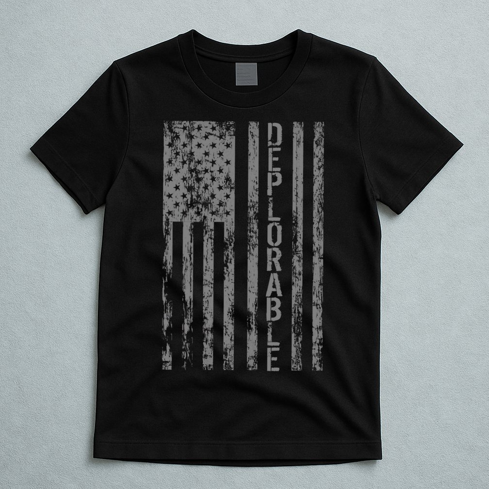 Deplorable United States of America USA Vintage Flag T-Shirt