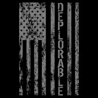 Deplorable United States of America USA Vintage Flag Button