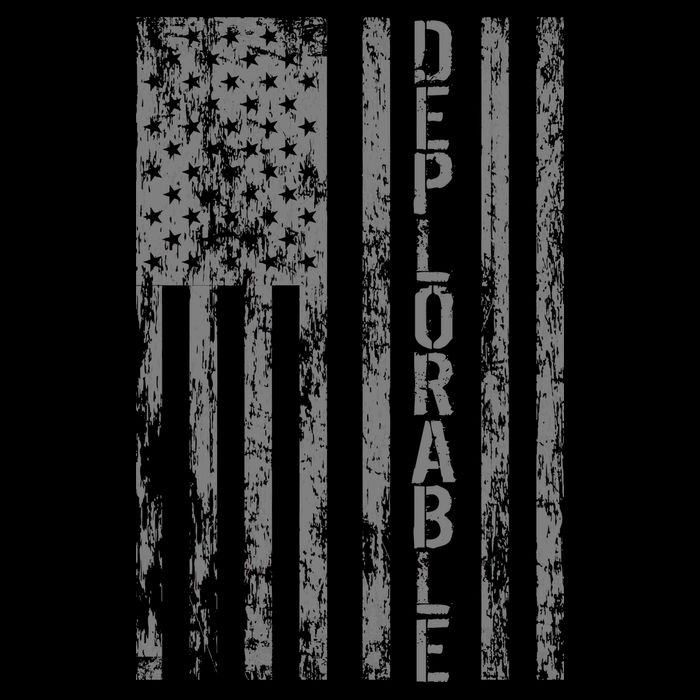 Deplorable United States of America USA Vintage Flag Button