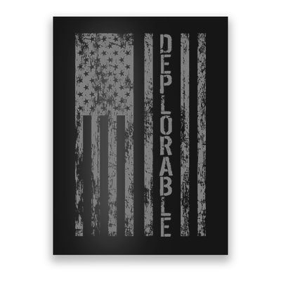 Deplorable United States of America USA Vintage Flag Poster