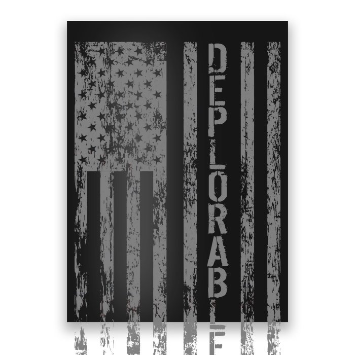 Deplorable United States of America USA Vintage Flag Poster