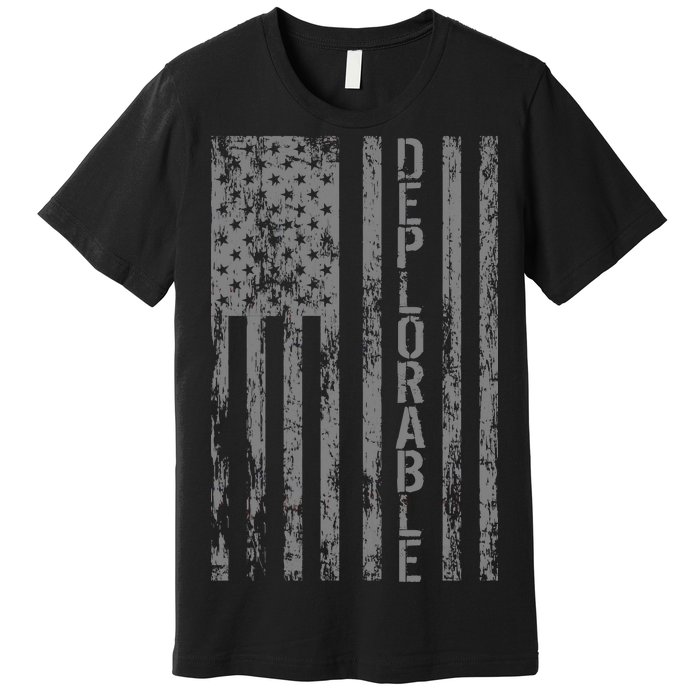 Deplorable United States of America USA Vintage Flag Premium T-Shirt