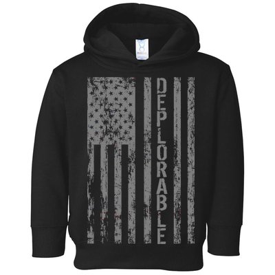 Deplorable United States of America USA Vintage Flag Toddler Hoodie