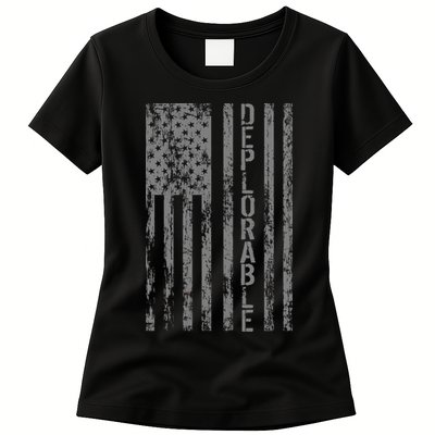 Deplorable United States of America USA Vintage Flag Women's T-Shirt