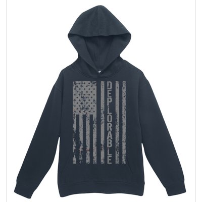 Deplorable United States of America USA Vintage Flag Urban Pullover Hoodie