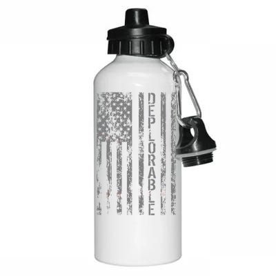 Deplorable United States of America USA Vintage Flag Aluminum Water Bottle