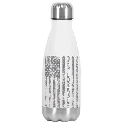 Deplorable United States of America USA Vintage Flag Stainless Steel Insulated Water Bottle