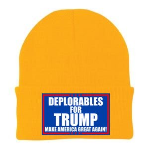 Deplorables For Trump Make America Great Again Knit Cap Winter Beanie