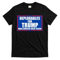 Deplorables For Trump Make America Great Again T-Shirt