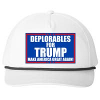 Deplorables For Trump Make America Great Again Snapback Five-Panel Rope Hat