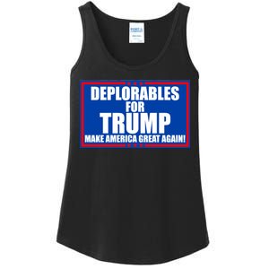 Deplorables For Trump Make America Great Again Ladies Essential Tank