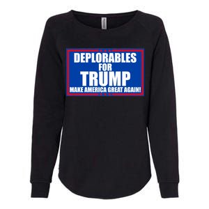 Deplorables For Trump Make America Great Again Womens California Wash Sweatshirt