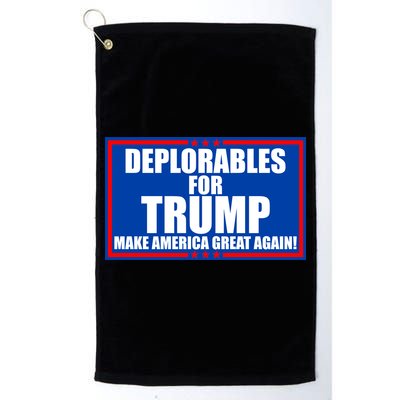 Deplorables For Trump Make America Great Again Golf Towel