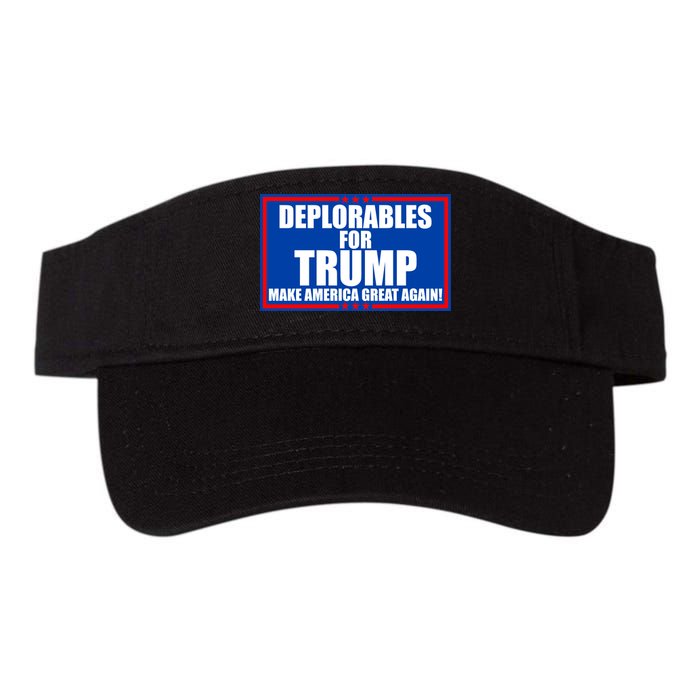 Deplorables For Trump Make America Great Again Valucap Bio-Washed Visor