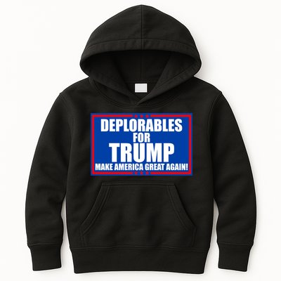 Deplorables For Trump Make America Great Again Kids Hoodie