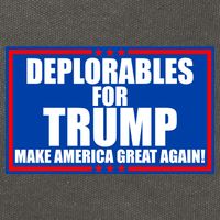 Deplorables For Trump Make America Great Again Cotton Canvas Backpack