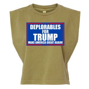 Deplorables For Trump Make America Great Again Garment-Dyed Women's Muscle Tee