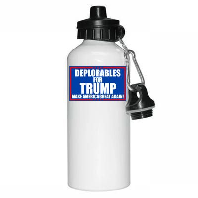 Deplorables For Trump Make America Great Again Aluminum Water Bottle 