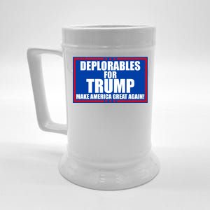 Deplorables For Trump Make America Great Again Beer Stein