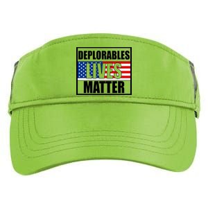 Deplorables Lives Matter USA Vote Trump 2020 Adult Drive Performance Visor