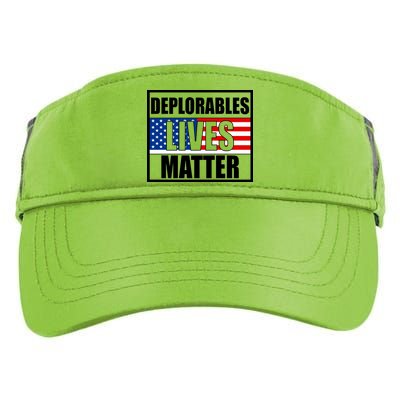 Deplorables Lives Matter USA Vote Trump 2020 Adult Drive Performance Visor