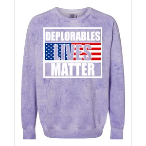 Deplorables Lives Matter USA Vote Trump 2020 Colorblast Crewneck Sweatshirt