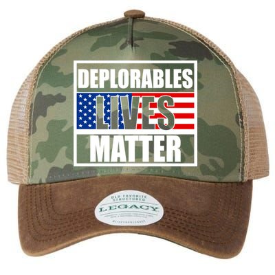 Deplorables Lives Matter USA Vote Trump 2020 Legacy Tie Dye Trucker Hat