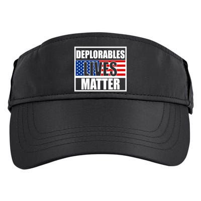 Deplorables Lives Matter USA Vote Trump 2020 Adult Drive Performance Visor