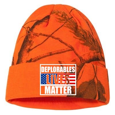 Deplorables Lives Matter USA Vote Trump 2020 Kati Licensed 12" Camo Beanie