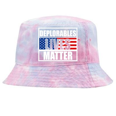 Deplorables Lives Matter USA Vote Trump 2020 Tie-Dyed Bucket Hat