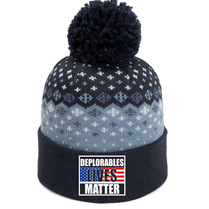 Deplorables Lives Matter USA Vote Trump 2020 The Baniff Cuffed Pom Beanie