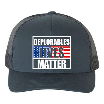 Deplorables Lives Matter USA Vote Trump 2020 Yupoong Adult 5-Panel Trucker Hat