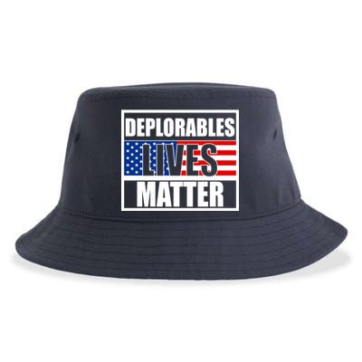 Deplorables Lives Matter USA Vote Trump 2020 Sustainable Bucket Hat