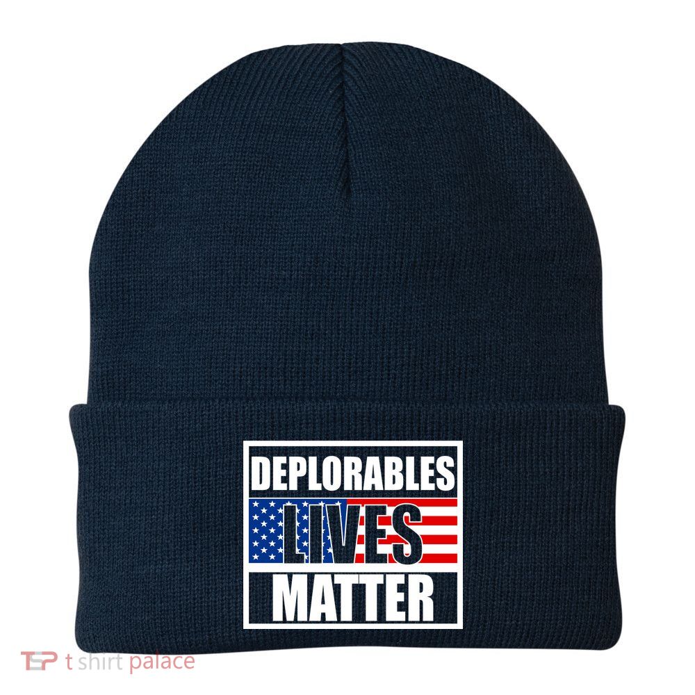 Deplorables Lives Matter USA Vote Trump 2020 Beanie