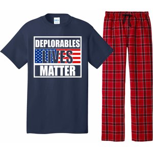 Deplorables Lives Matter USA Vote Trump 2020 Pajama Set