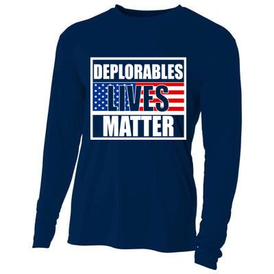 Deplorables Lives Matter USA Vote Trump 2020 Cooling Performance Long Sleeve Crew