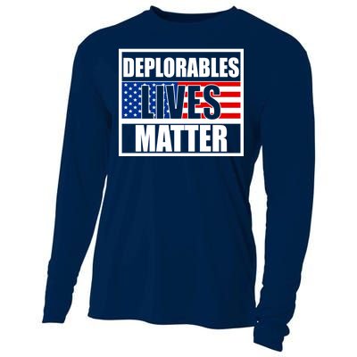 Deplorables Lives Matter USA Vote Trump 2020 Cooling Performance Long Sleeve Crew