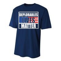 Deplorables Lives Matter USA Vote Trump 2020 Performance Sprint T-Shirt