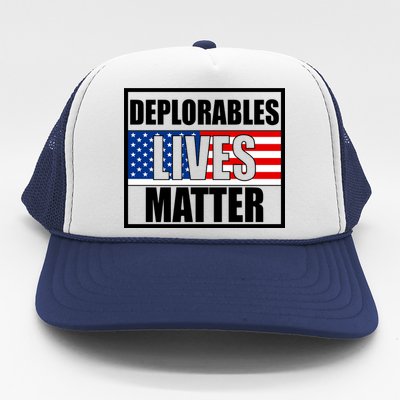 Deplorables Lives Matter USA Vote Trump 2020 Trucker Hat