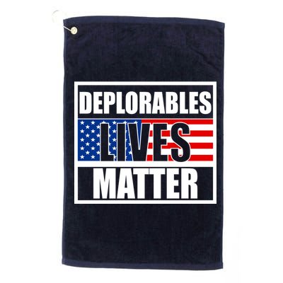 Deplorables Lives Matter USA Vote Trump 2020 Golf Towel