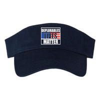 Deplorables Lives Matter USA Vote Trump 2020 Valucap Bio-Washed Visor