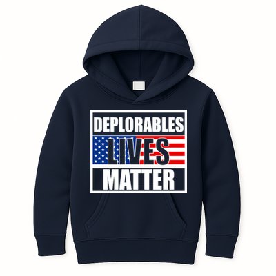 Deplorables Lives Matter USA Vote Trump 2020 Kids Hoodie