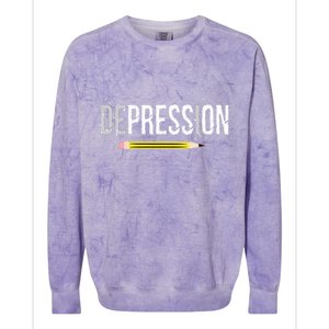 Depression Pencil Colorblast Crewneck Sweatshirt